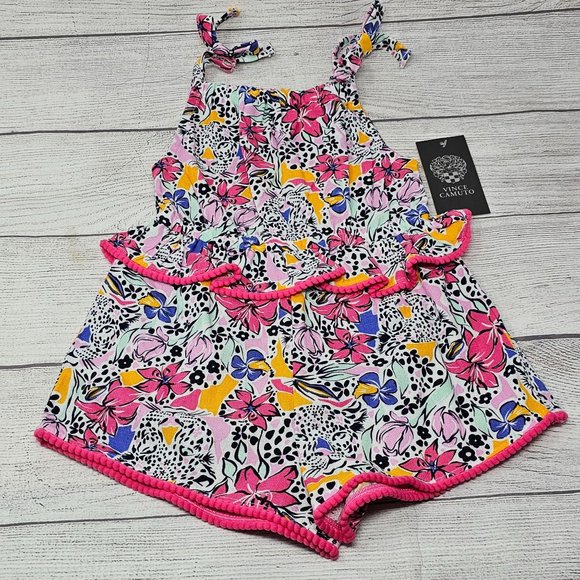 NWT Vince Camuto Girls Short Romper‎ Size 3T - Picture 1 of 6